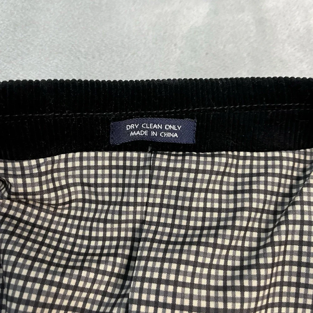 Saddlebred Black Corduroy Sport Coat Blazer Mens 48R 2 Button Cotton Jacket Prep